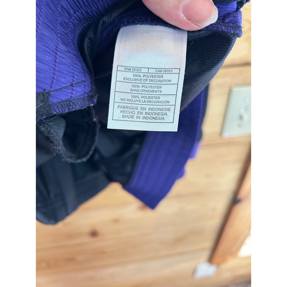 Nike Team Washington Huskies NikeFIT Storm Windbreaker Jacket Black Purple Large - Picture 11 of 13
